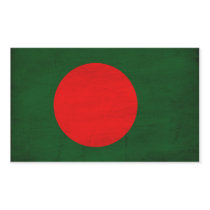 Bangladesh Flag Rectangle Stickers