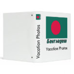 Bangladesh Flag with name in Russian Vinyl Binder