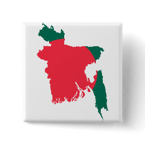 Bangladesh map BD Pinback Button