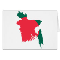 Bangladesh map BD Greeting Cards