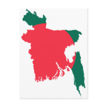 Bangladesh map BD Post Cards