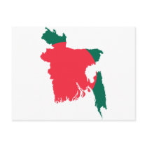 Bangladesh map BD Postcard