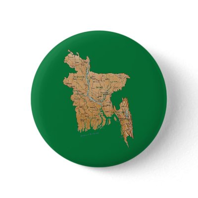 Bangladesh Map Button by FlagAndMap