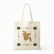 Bangladesh Map + Flags Bag