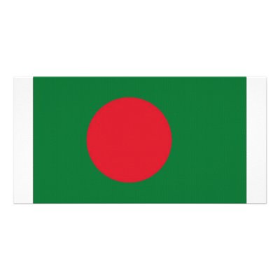 Bangladesh National Flag Custom Photo Card by All_Flags