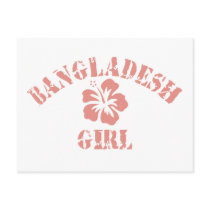 Bangladesh Pink Girl Postcards
