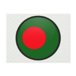 Bangladesh quality Flag Circle Post Cards