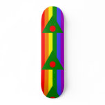 Bangladesh Rainbow, Lebanon flag Skate Board