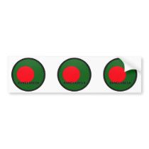 Bangladesh Roundel quality Flag Bumper Stickers