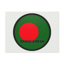 Bangladesh Roundel quality Flag Post Card