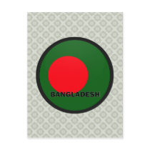 Bangladesh Roundel quality Flag Postcards