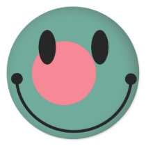 Bangladesh Smiley Round Stickers