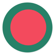 bangladesh round sticker