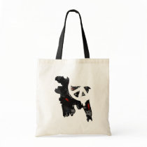 Bangladesh Trendy Peace Sign with Bangladeshi map Tote Bags