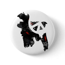 Bangladesh Trendy Peace Sign with Bangladeshi map Button