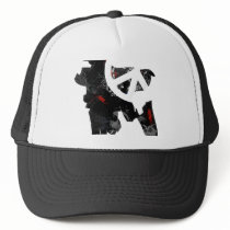 Bangladesh Trendy Peace Sign with Bangladeshi map Mesh Hats