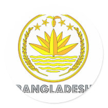 Bangladeshi Emblem stickers by FlagStore Bangladeshi Emblem stickers