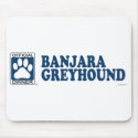 Banjara Greyhound Blue mousepads