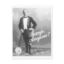 Banjo Anyone Postcard postcards