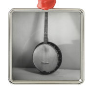 Banjo B&W Ornament