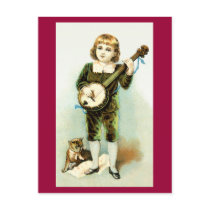 Banjo Boy Postcard postcards