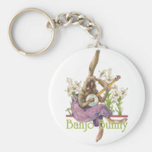 Banjo Bunny Keychain