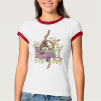 Banjo Bunny Ladies Ringer T-Shirt