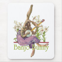 Banjo Bunny Mousepad mousepads