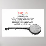 Banjo Definition Poster posters