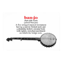 Banjo Definition Poster posters