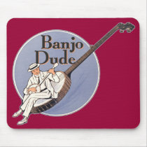 Banjo Dude Mousepad mousepads
