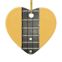 Banjo Fretboard Heart Shaped Birthday Christmas