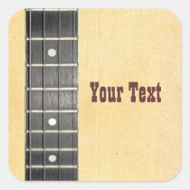Banjo Fretboard Name Gift Tag Bookplate Stickers at Zazzle