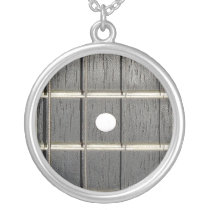 Banjo Fretboard Romantic Sterling Silver Necklace