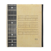 Banjo Fretboard Sheet Music Caseable iPad Sleeve iPad Folio Cover  at Zazzle