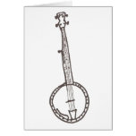 BANJO GREETING CARD