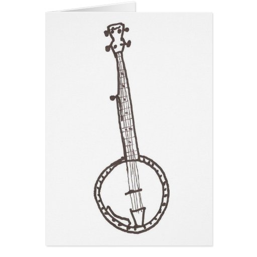 BANJO GREETING CARD