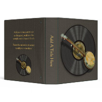Banjo Music Design 1.5" Avery Binder