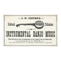 Banjo Music Poster posters