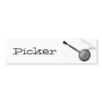 Banjo Picker Bumper Sticker