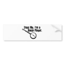 Banjo Player Bumper Sticker