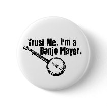 Banjo Player Pin