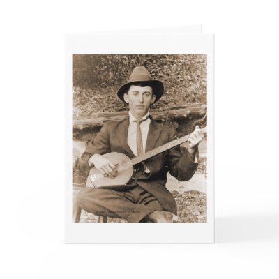 Banjo Player Card by bhbphotos