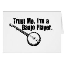 Banjo Player Card