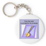 banjo player design key chains