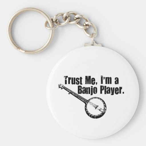 Banjo Player Key Chain