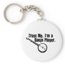 Banjo Player Key Chain