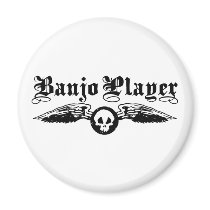 Banjo Player Refrigerator Magnet