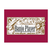Banjo Player Postcard postcards