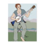 Banjo Player Postcard